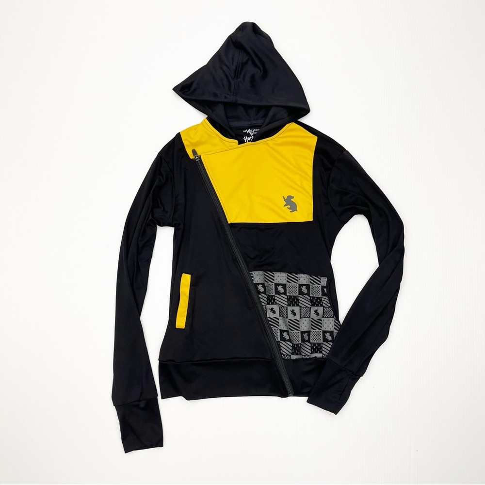 Universal Studios Harry Potter House Hufflepuff Hooded Hoodie Jacket Top